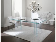 MESA COM BASE DE VIDRO